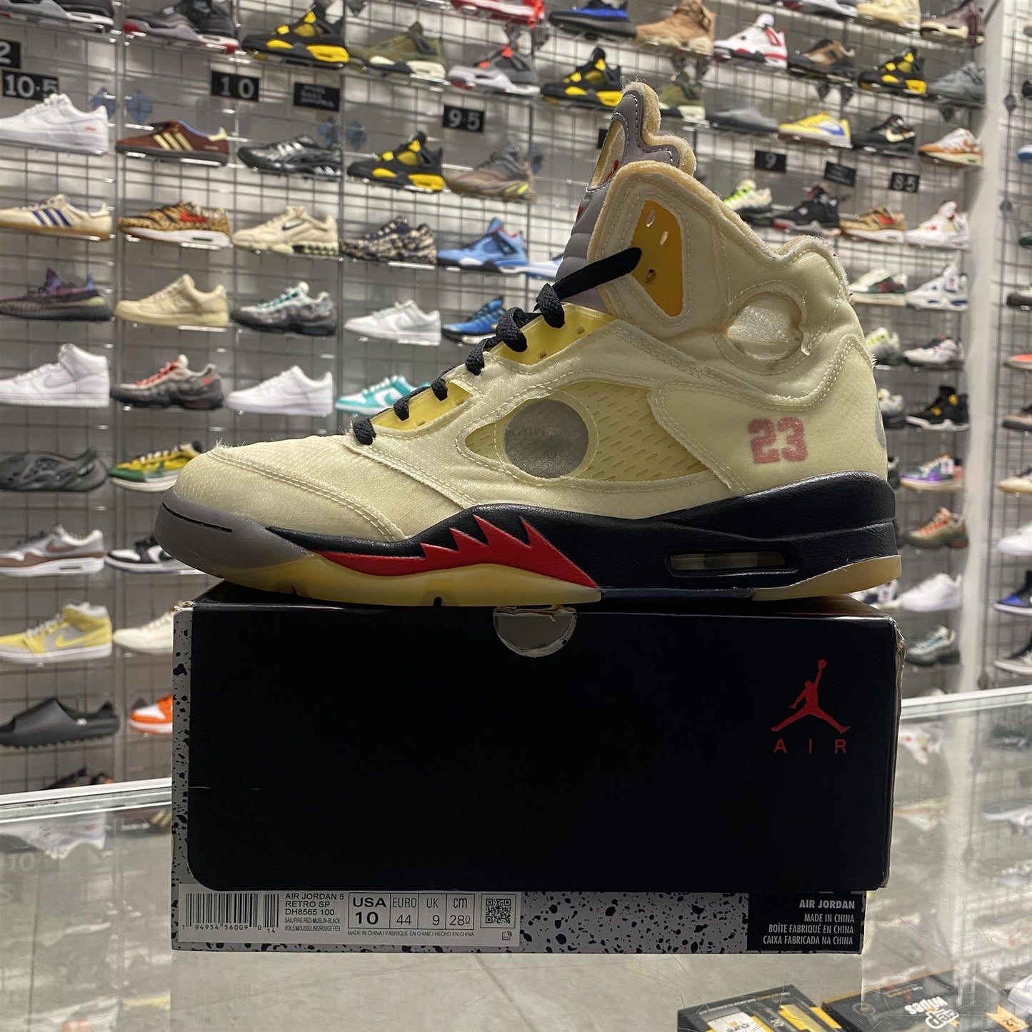 Air Jordan 5 Retro Off-White 'Sail' UK9