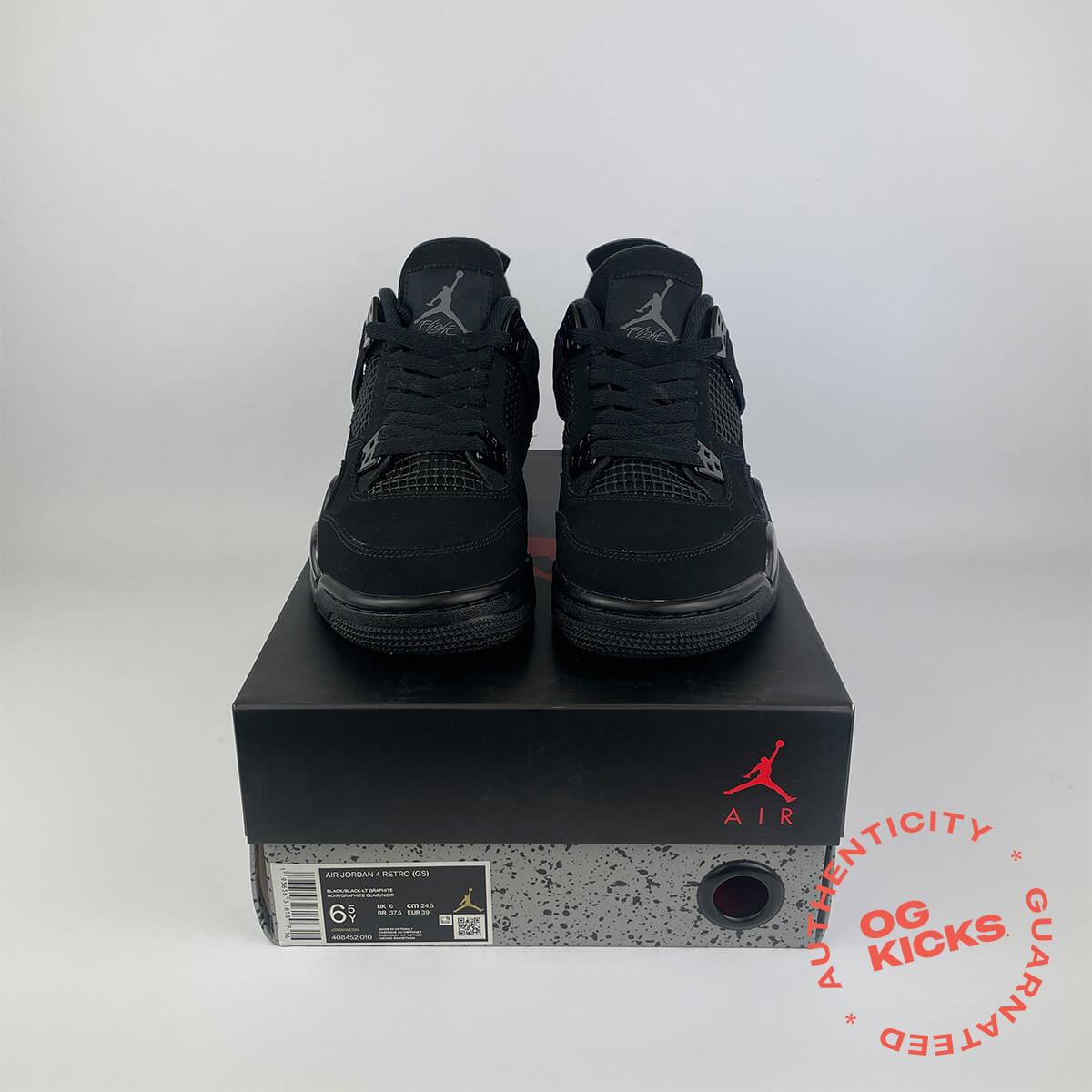 Jordan 4 Retro Black Cat (2020) (GS) UK6(39)