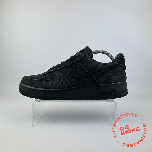 Nike Air Force 1 Low Stussy Black (No Box) UK9*