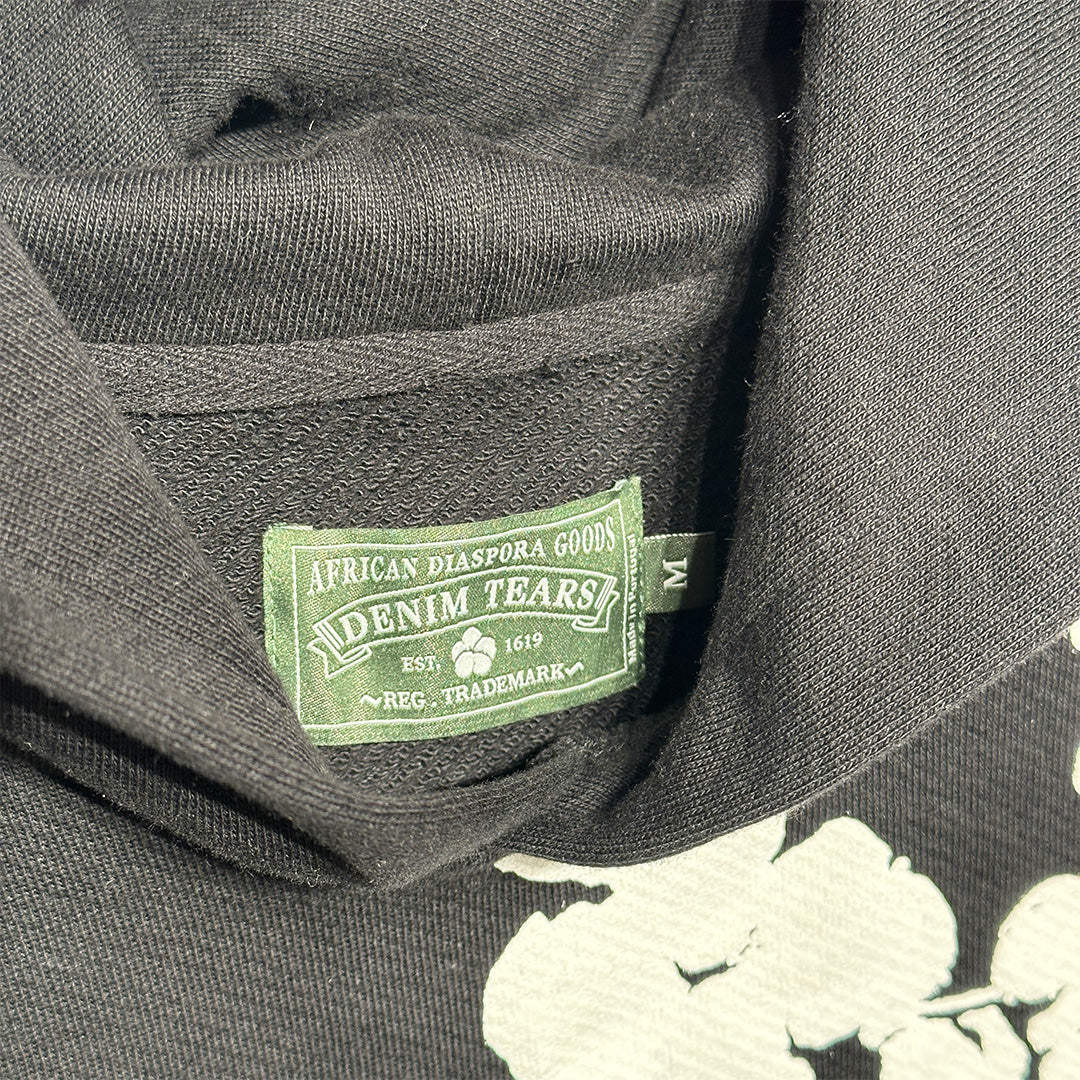 Denim Tears Cotton Wreath Hoodie Black - 5