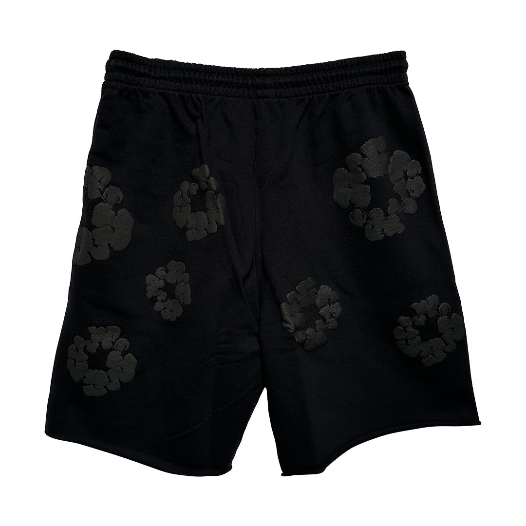 Denim Tears Cotton Wreath Shorts Black – OG Kicks