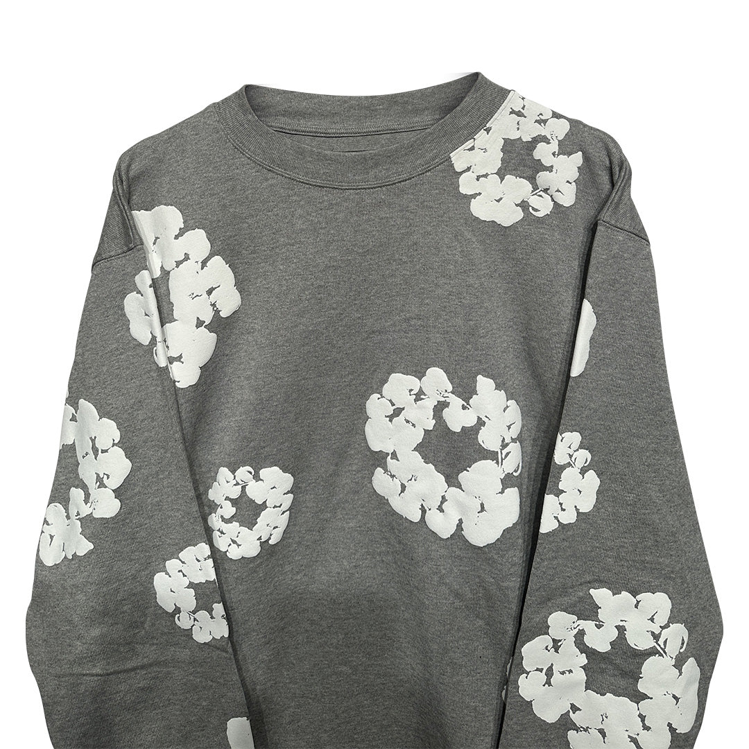 Denim Tears Cotton Wreath Sweatshirt Grey - 2