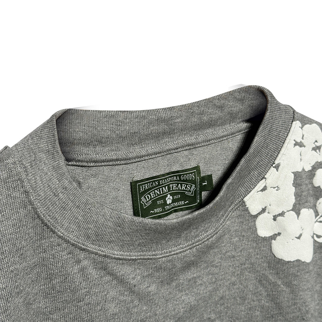 Denim Tears Cotton Wreath Sweatshirt Grey - 3