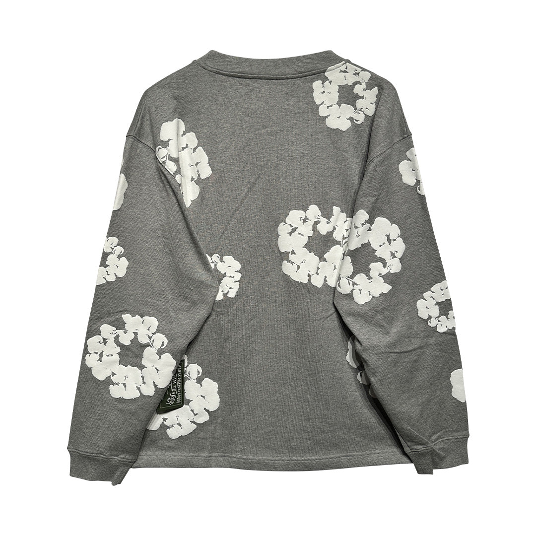 Denim Tears Cotton Wreath Sweatshirt Grey - 5