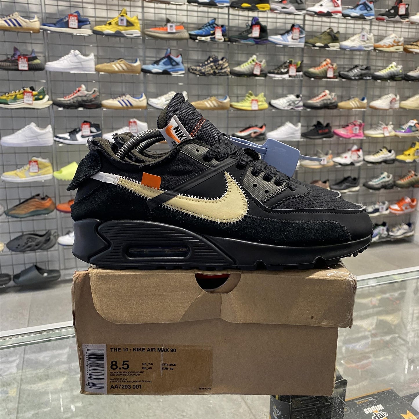 Nike Air Max 90 Off-White 'Black' UK7.5