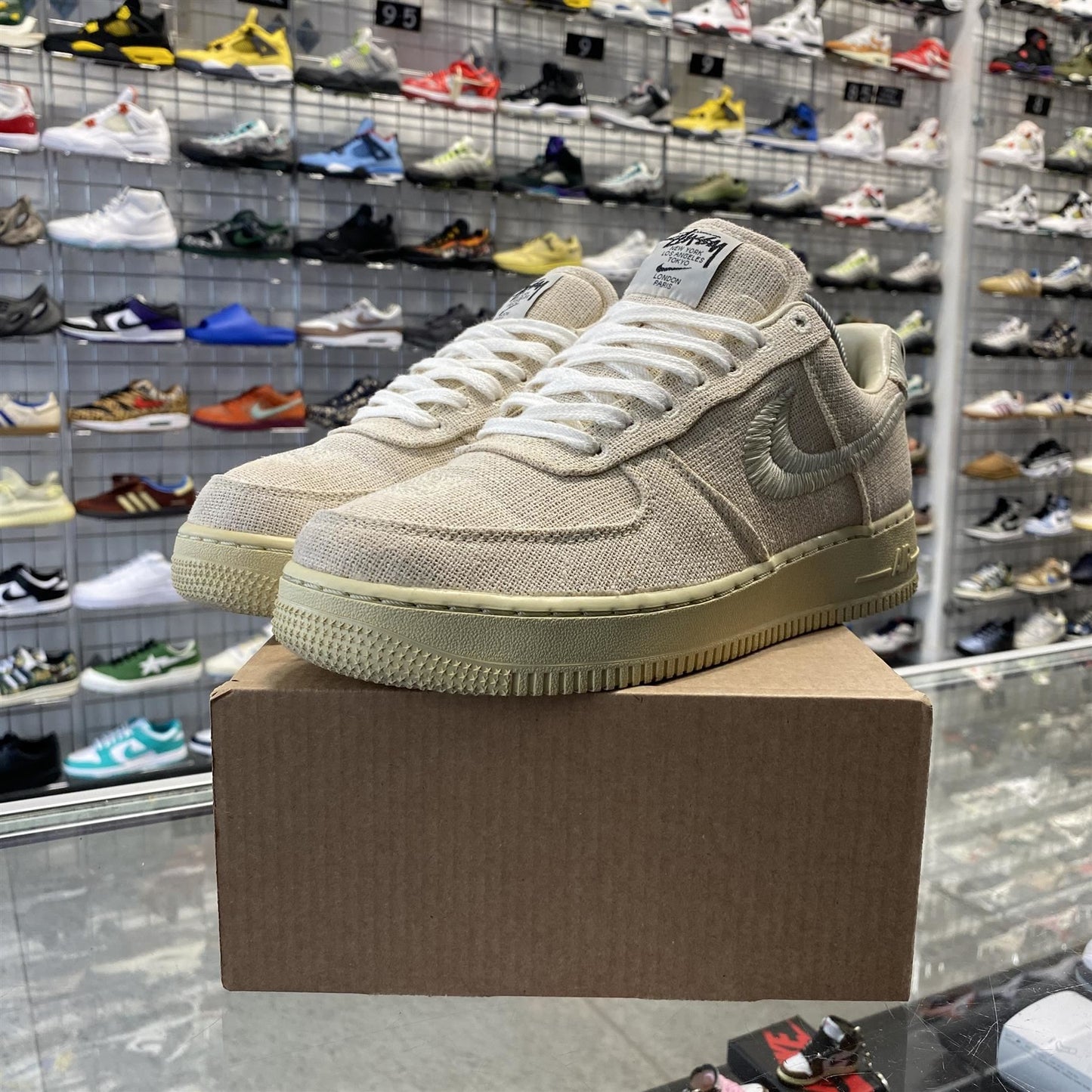 Nike Air Force 1 Low x Stussy 'Fossil' UK7.5 (No Box)