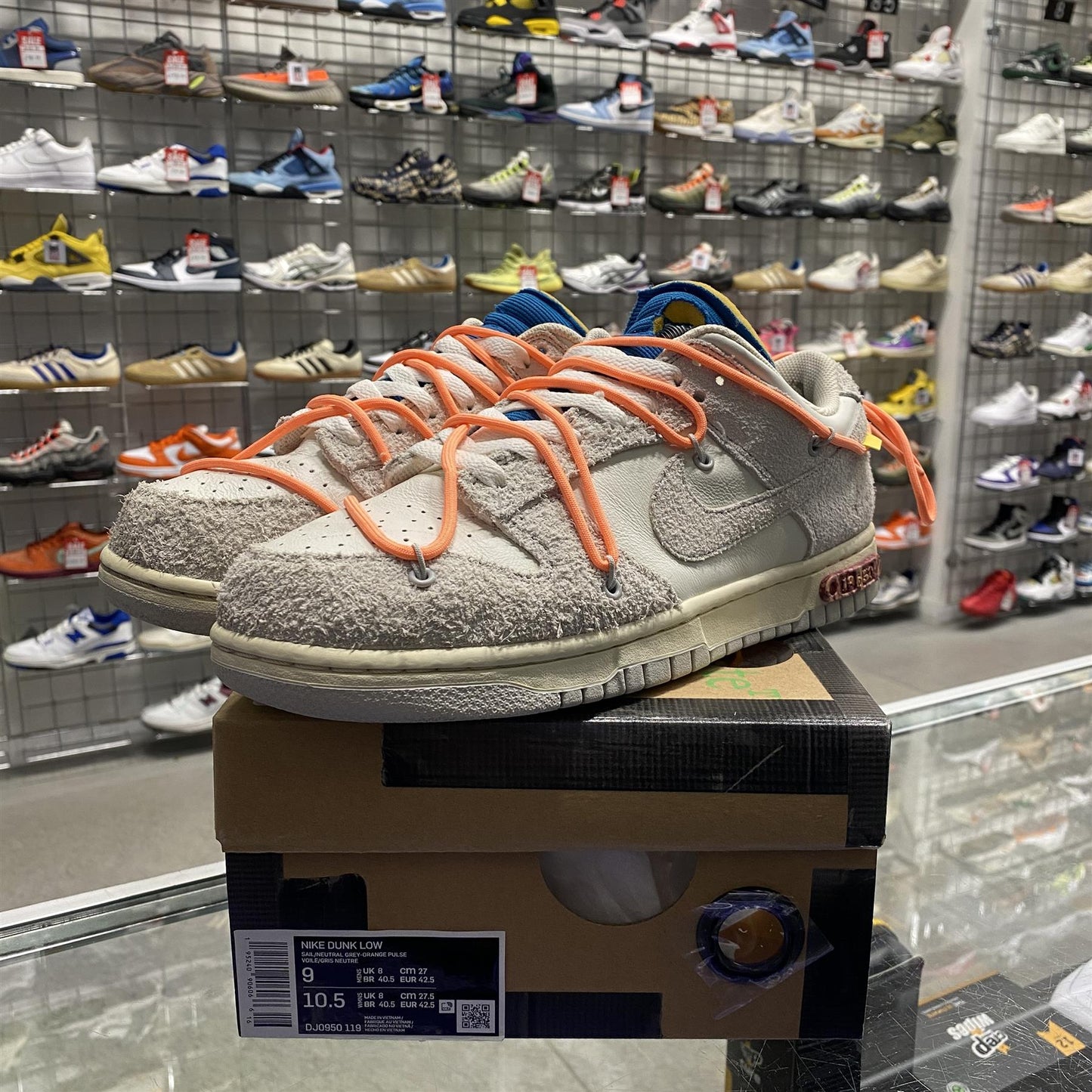 Nike Dunk Low Off-White 'Lot 19' UK8