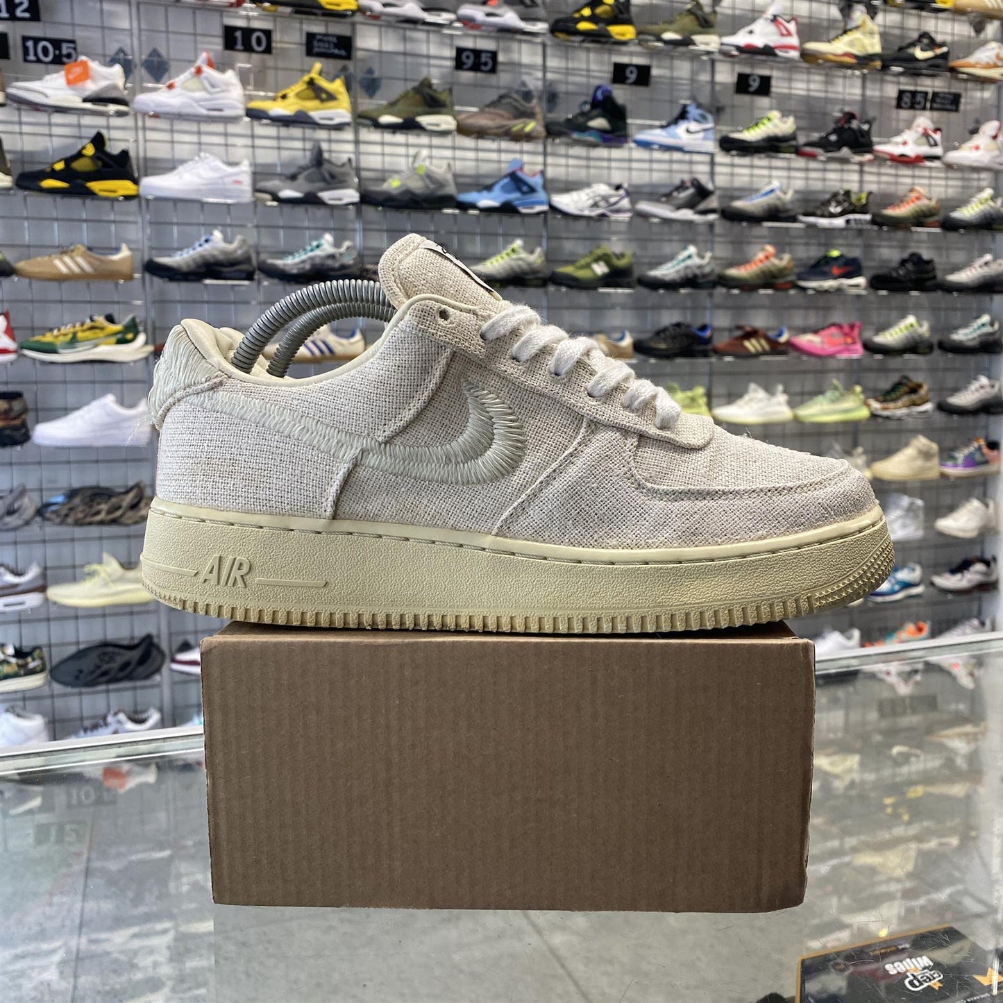 Nike Air Force 1 Low Stussy 'Fossil' UK8 (No Box)