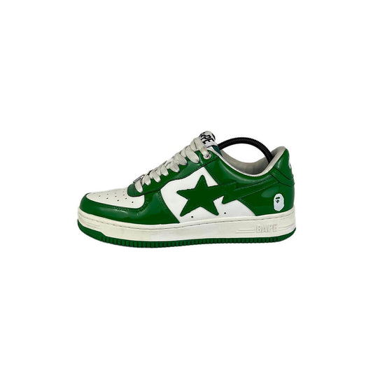 A Bathing Ape Bape Sta 'Patent Leather Green White' UK8