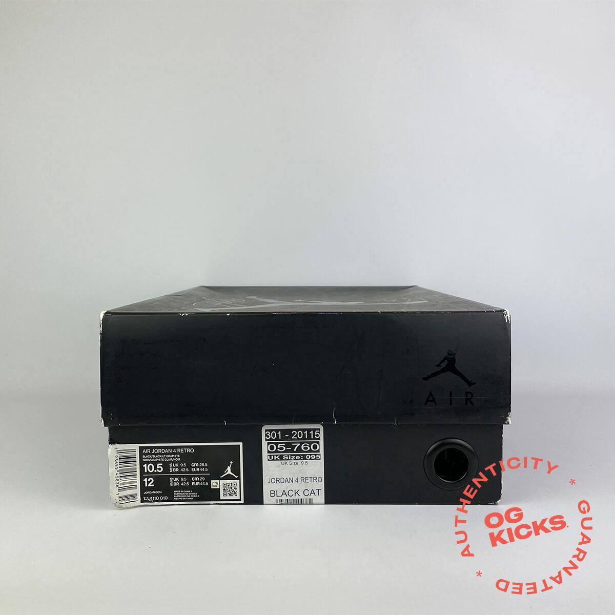 Jordan 4 Retro Black Cat (2020) UK9.5