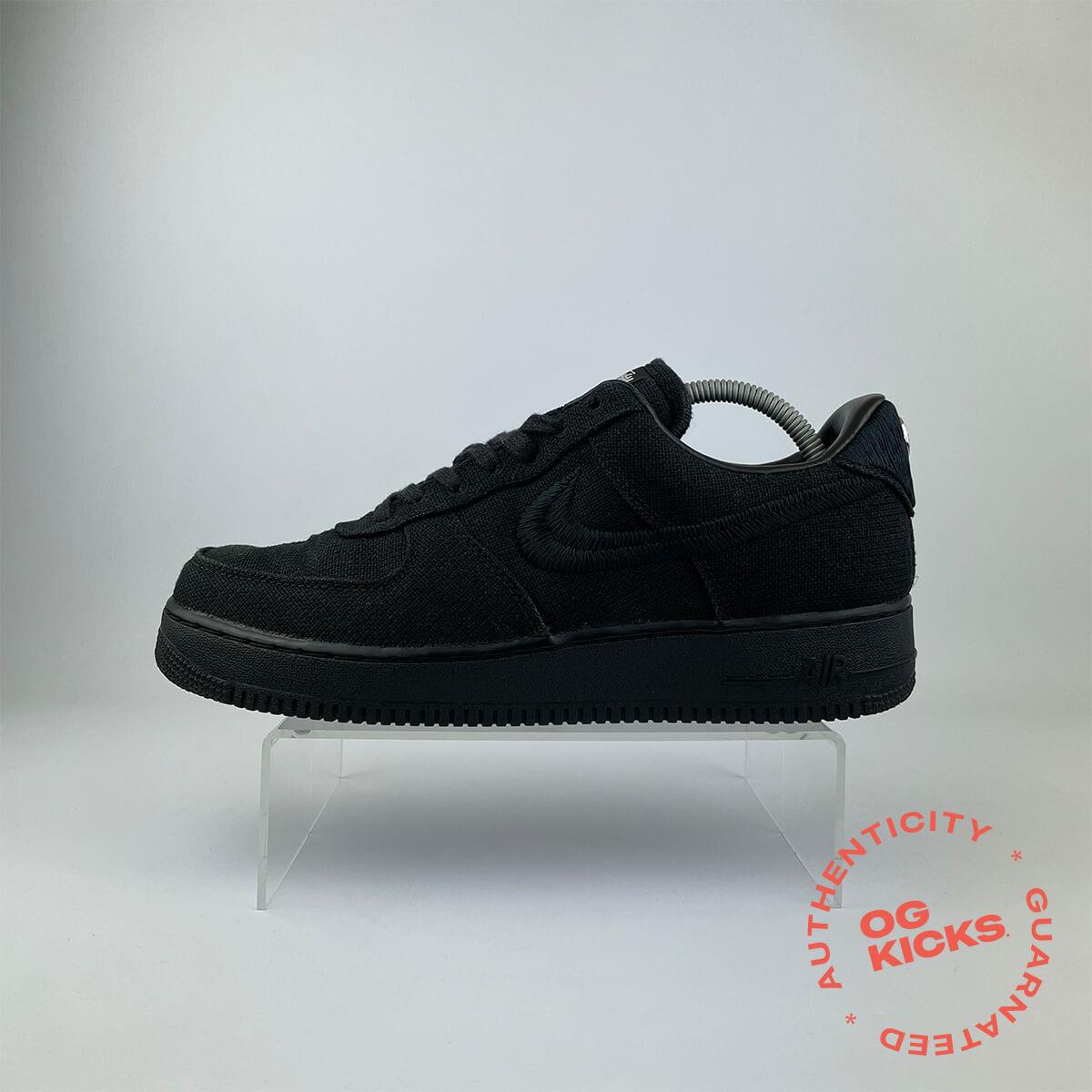 Nike Air Force 1 Low Stussy Black (No Box) UK9