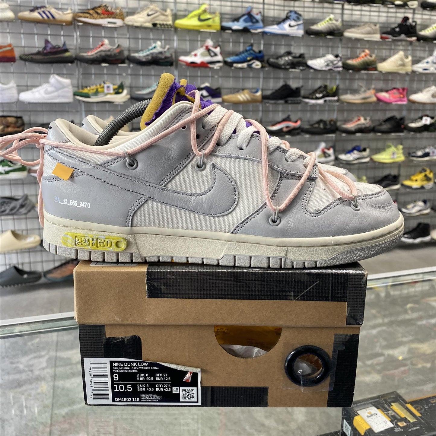 Nike Dunk Low x Off-White 'Lot 24' UK8