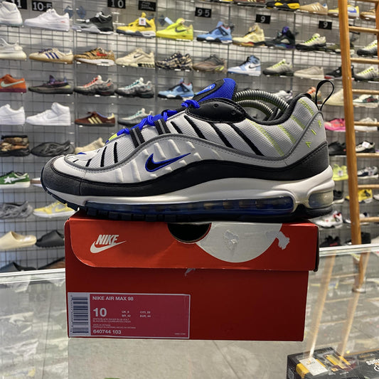 Nike Air Max 98 White Black 'Racer Blue' UK9