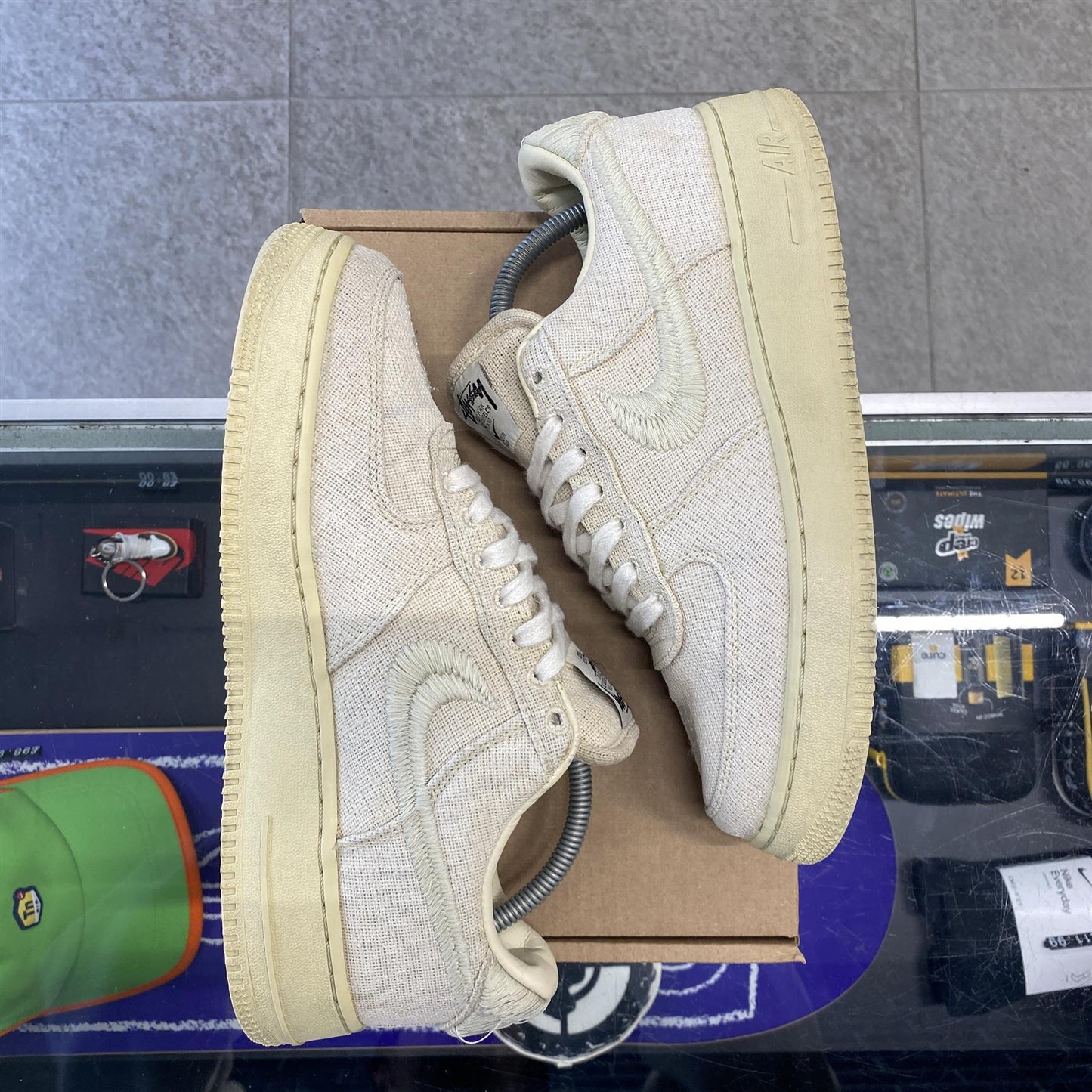 Nike Air Force 1 Low Stussy 'Fossil' UK8 (No Box)