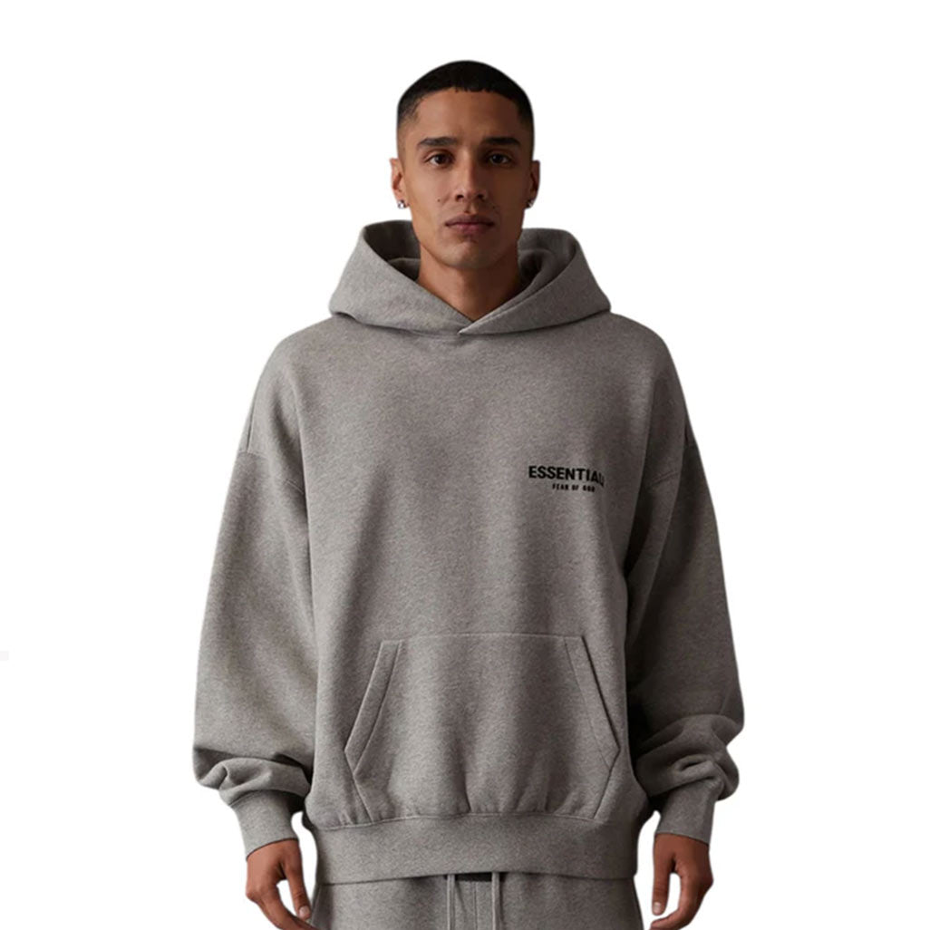 Fear of God Essentials Hoodie 'Dark Oatmeal' (SS22)