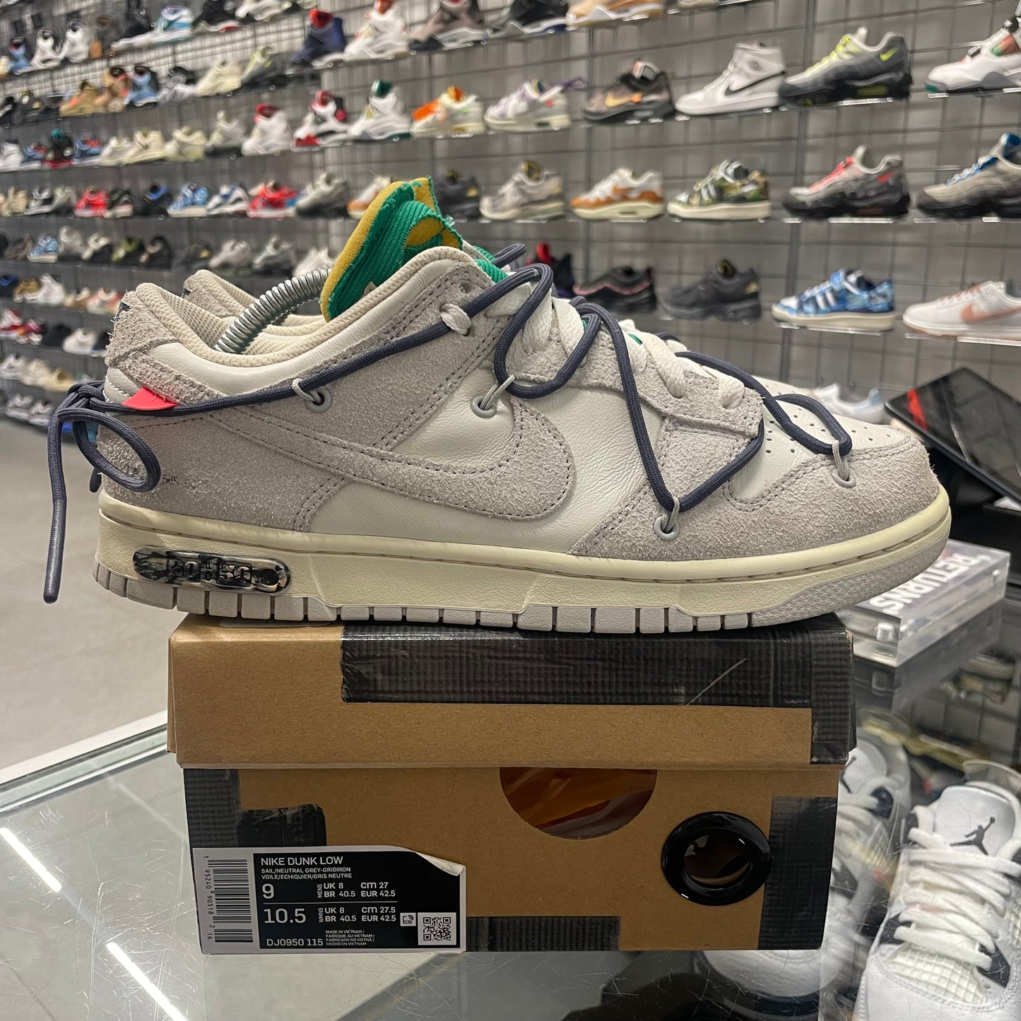 Nike Dunk Low Off-White 'Lot 20' UK8