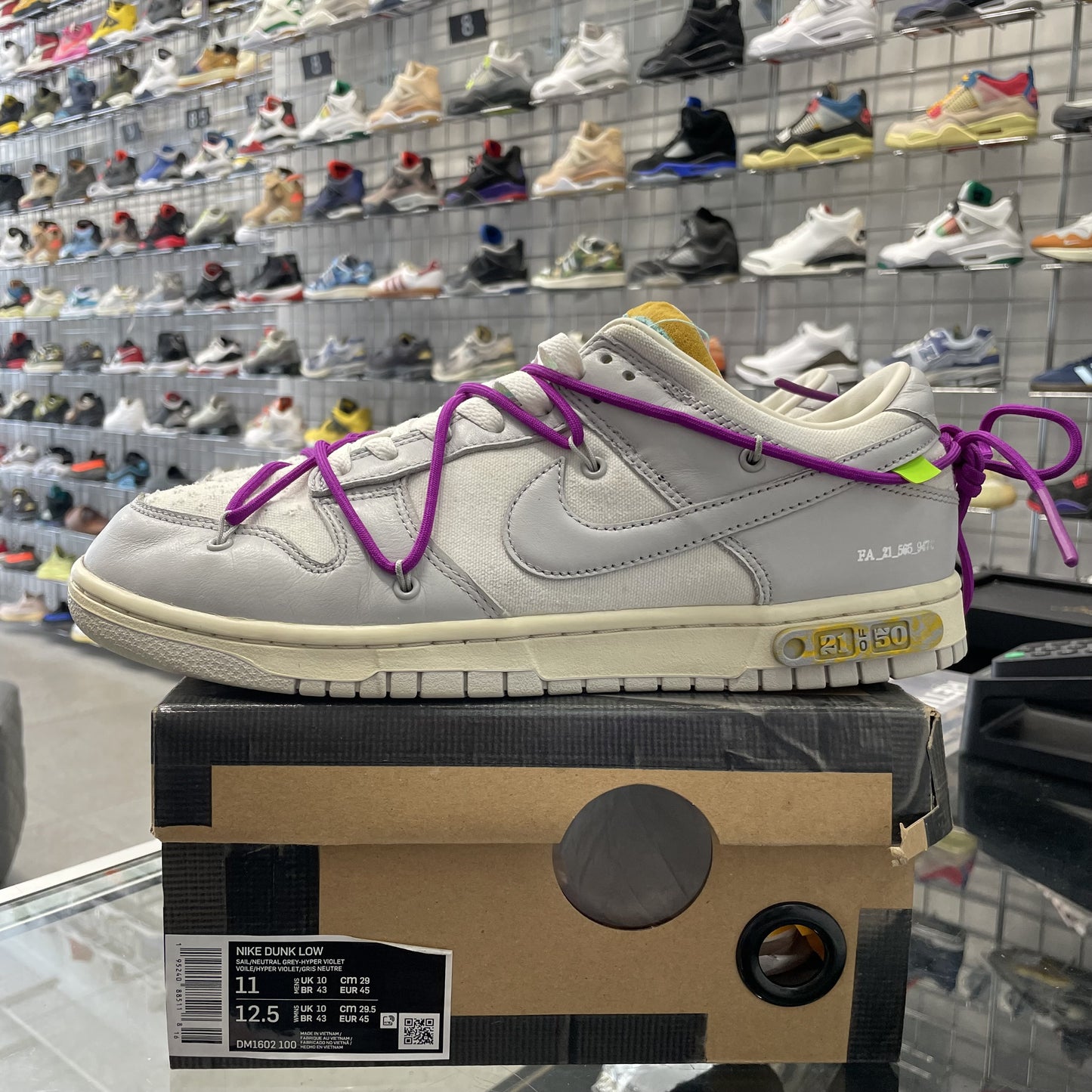 Nike Dunk Low Off-White 'Lot 21' UK10