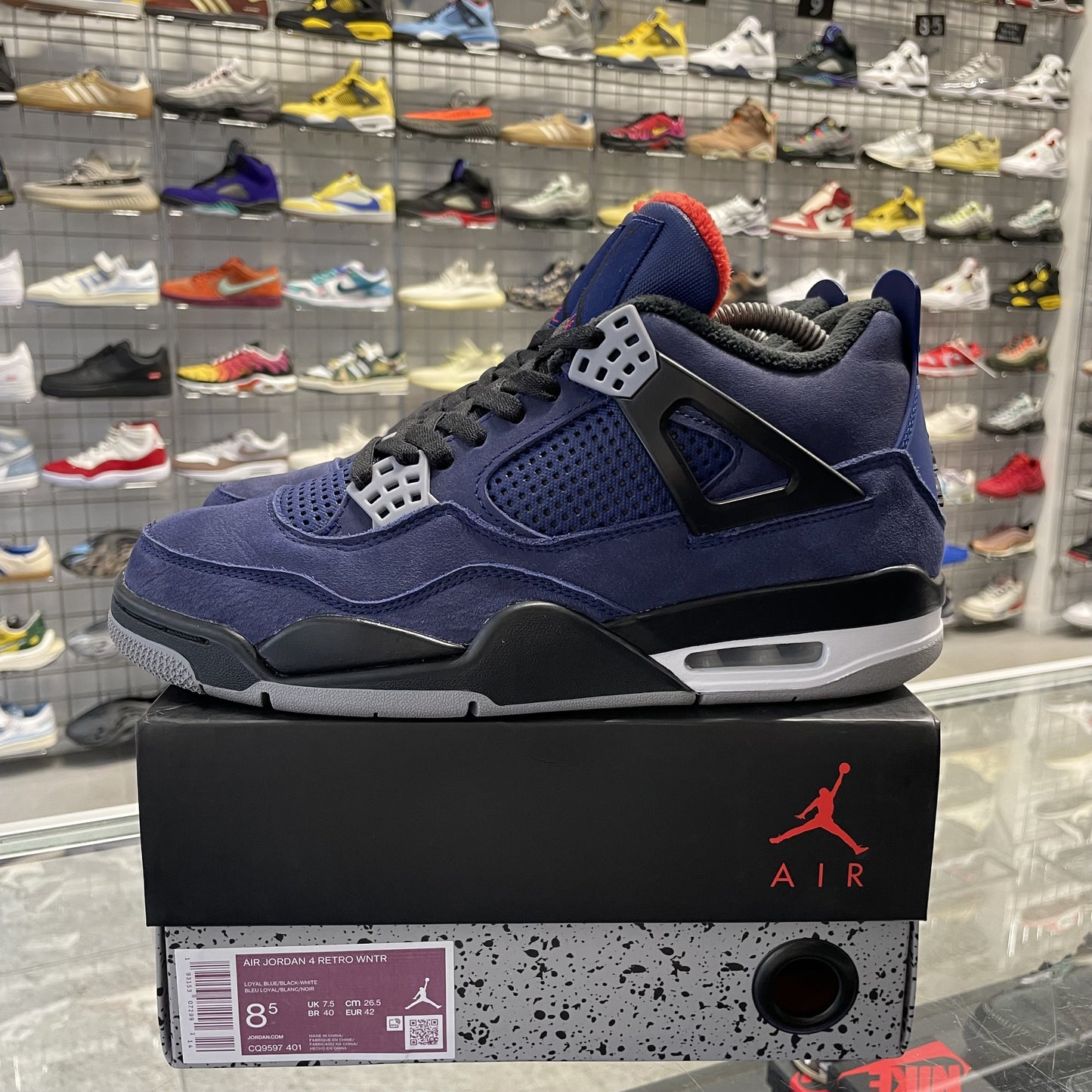 Jordan 4 Retro 'Winterized Loyal Blue' UK7.5