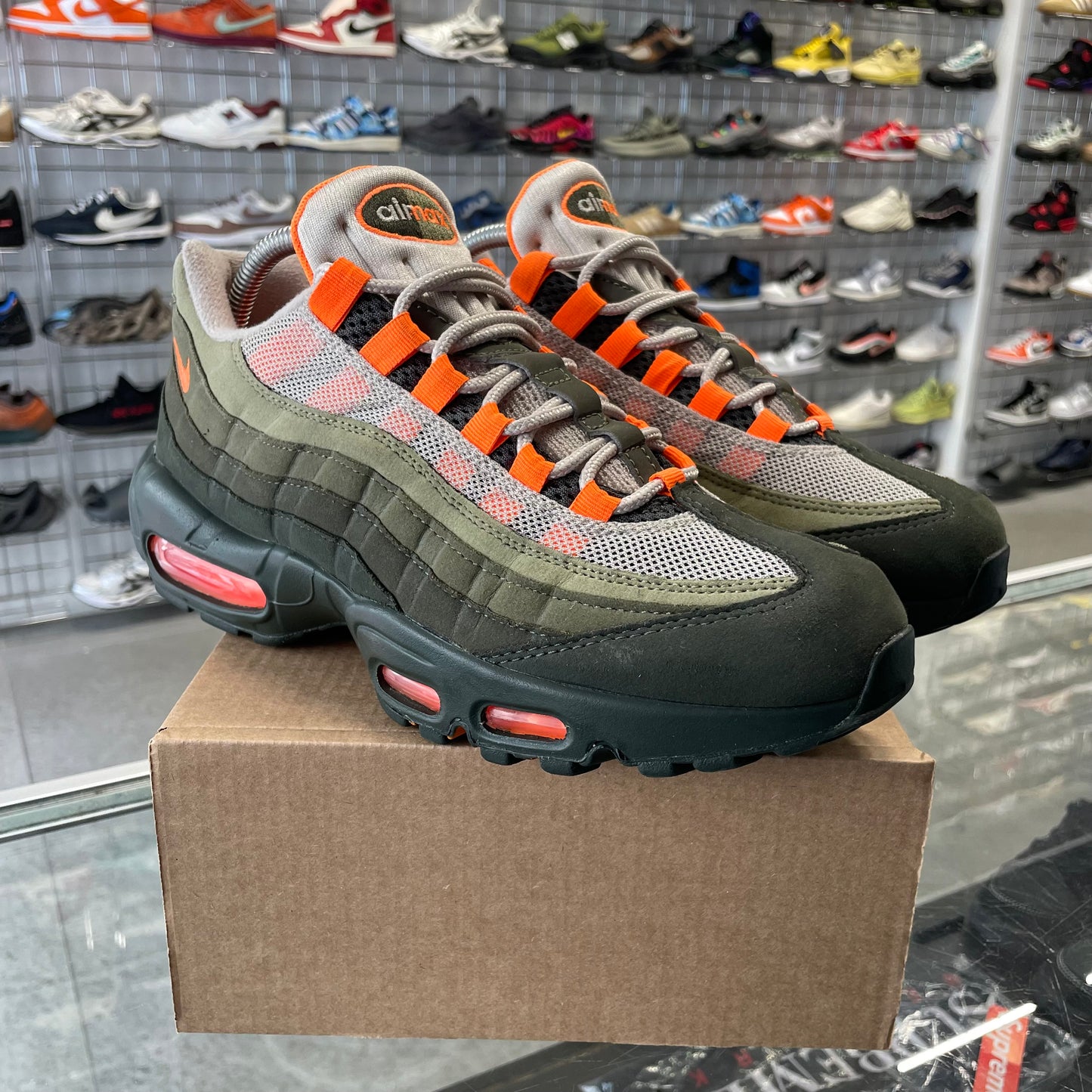 Nike Air Max 95 OG 'Neutral Olive Total Orange' UK6.5 (No Box)