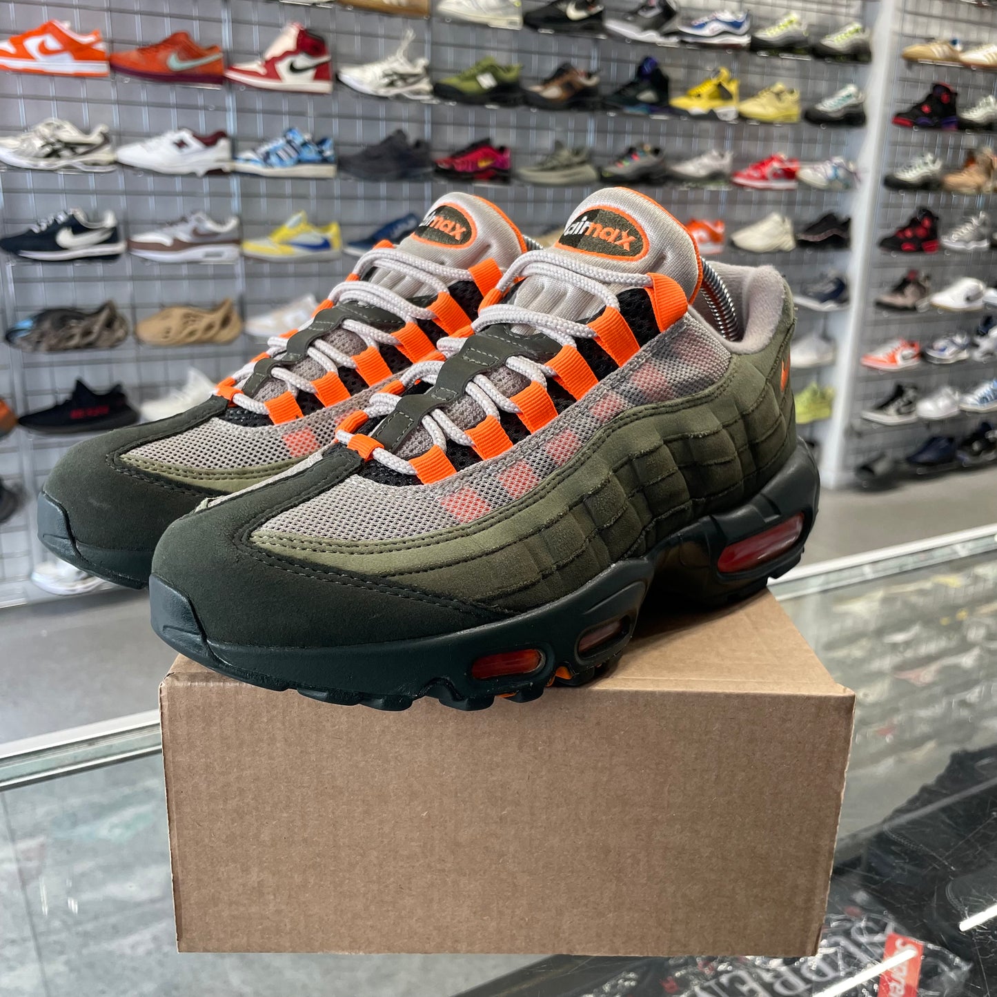 Nike Air Max 95 OG 'Neutral Olive Total Orange' UK6.5 (No Box)