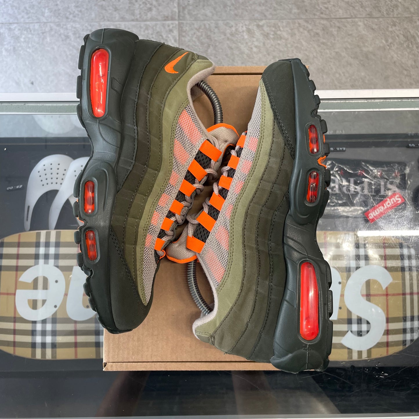 Nike Air Max 95 OG 'Neutral Olive Total Orange' UK6.5 (No Box)