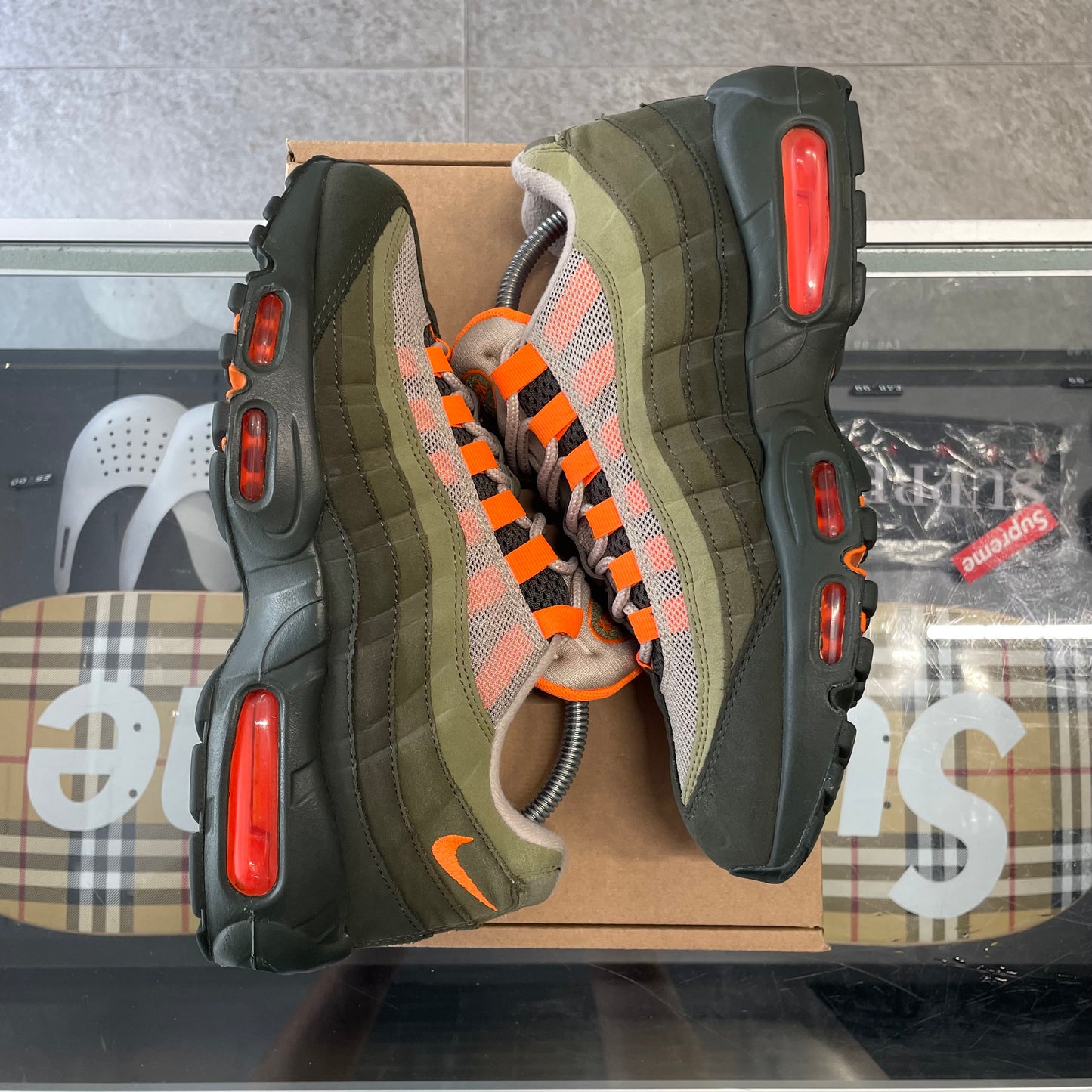 Nike Air Max 95 OG 'Neutral Olive Total Orange' UK6.5 (No Box)