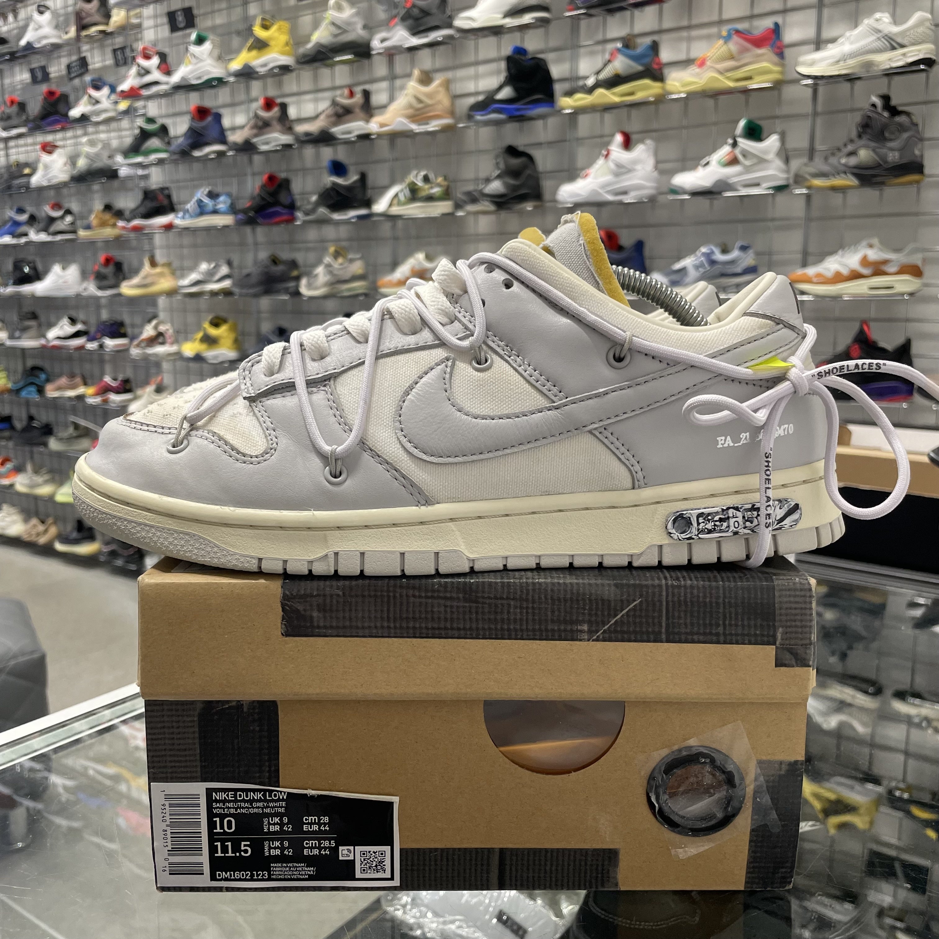 Nike Dunk Low Off-White 'Lot 49' UK9 – OG Kicks