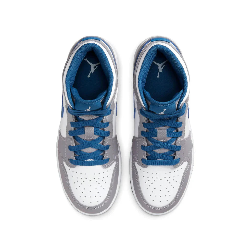 Jordan Air Jordan 1 Mid GS Cement True Blue - 3