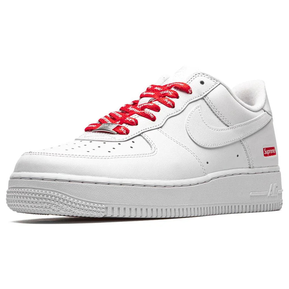 Nike Air Force 1 Low Supreme White – OG Kicks Nike Air Force 1 Low Supreme White – OG Kicks