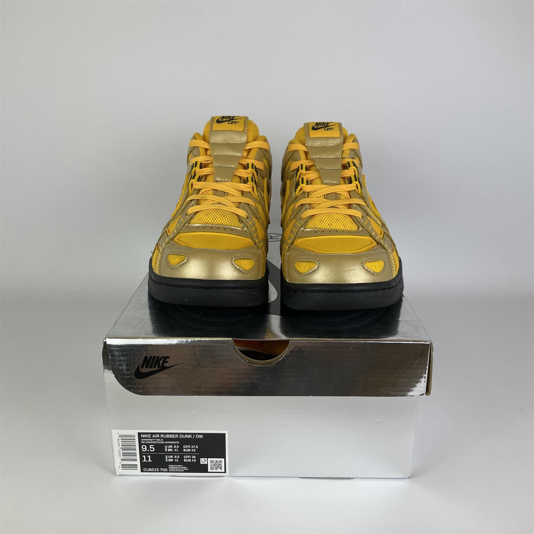 Nike Air Rubber Dunk Off-White University Gold UK8.5 – OG Kicks