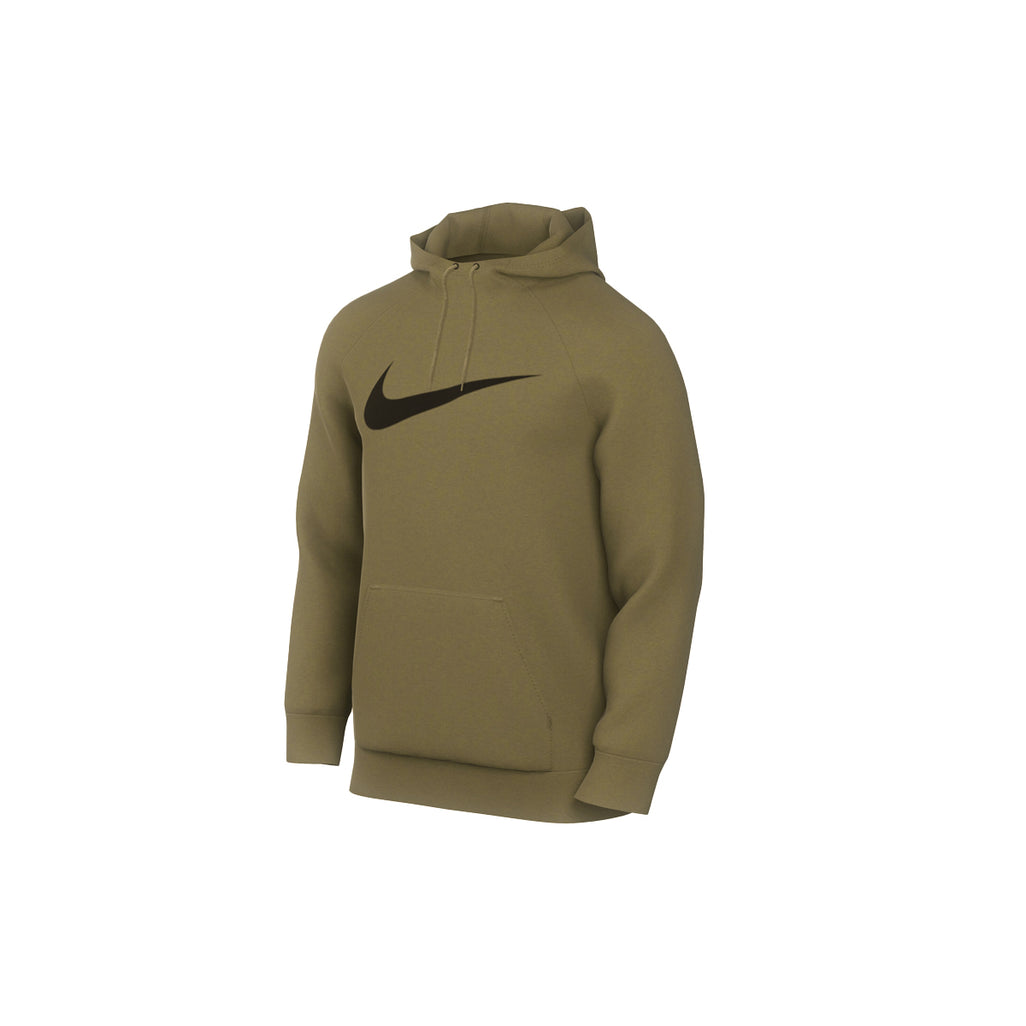 Nike Dri-FIT Swoosh Pullover Hoodie Olive Green - 1