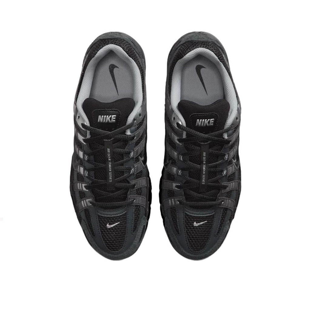 Nike P-6000 Suede Anthracite Black Chrome Metallic Silver