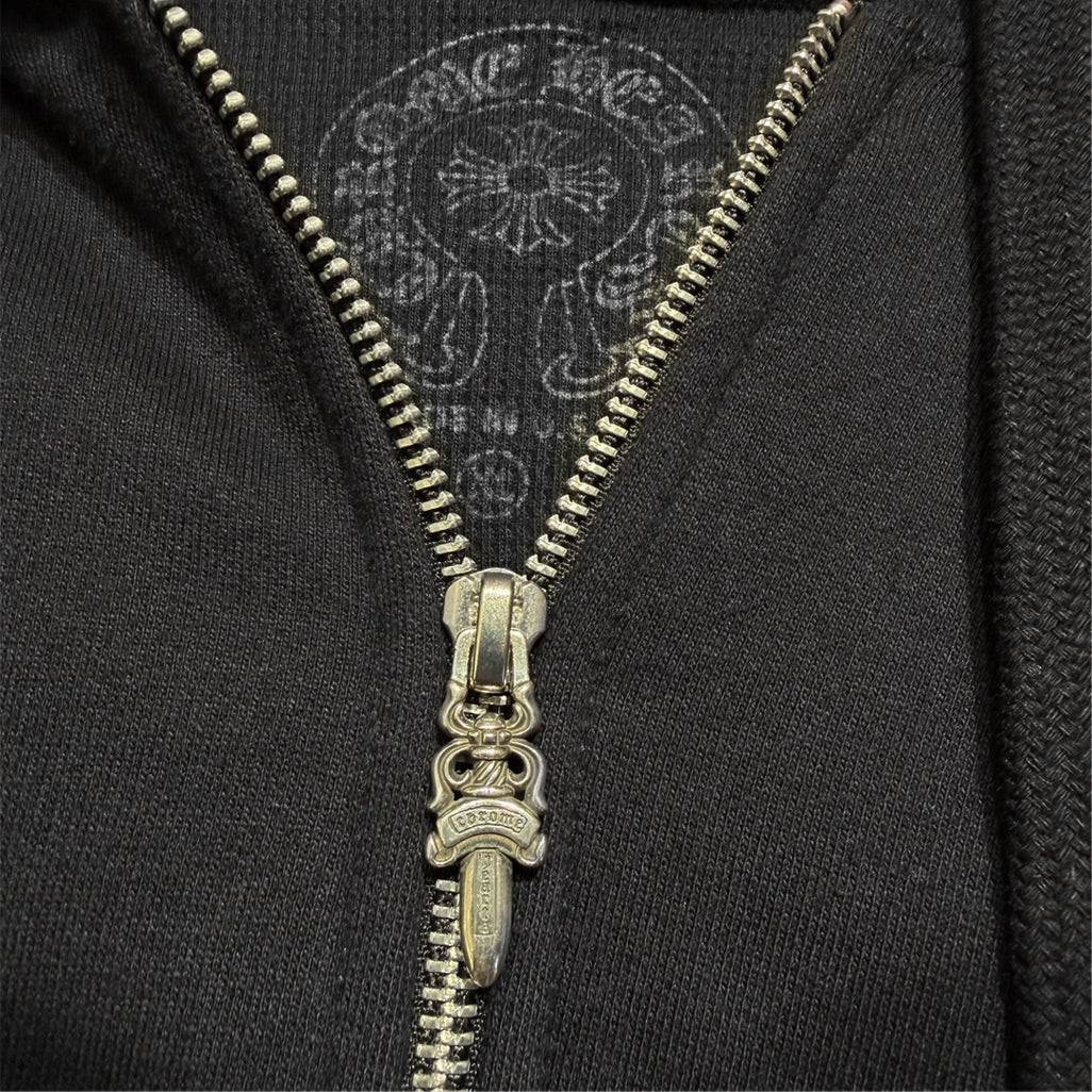 Chrome Hearts Thermal Zip-Up  Hoodie Black/Blue