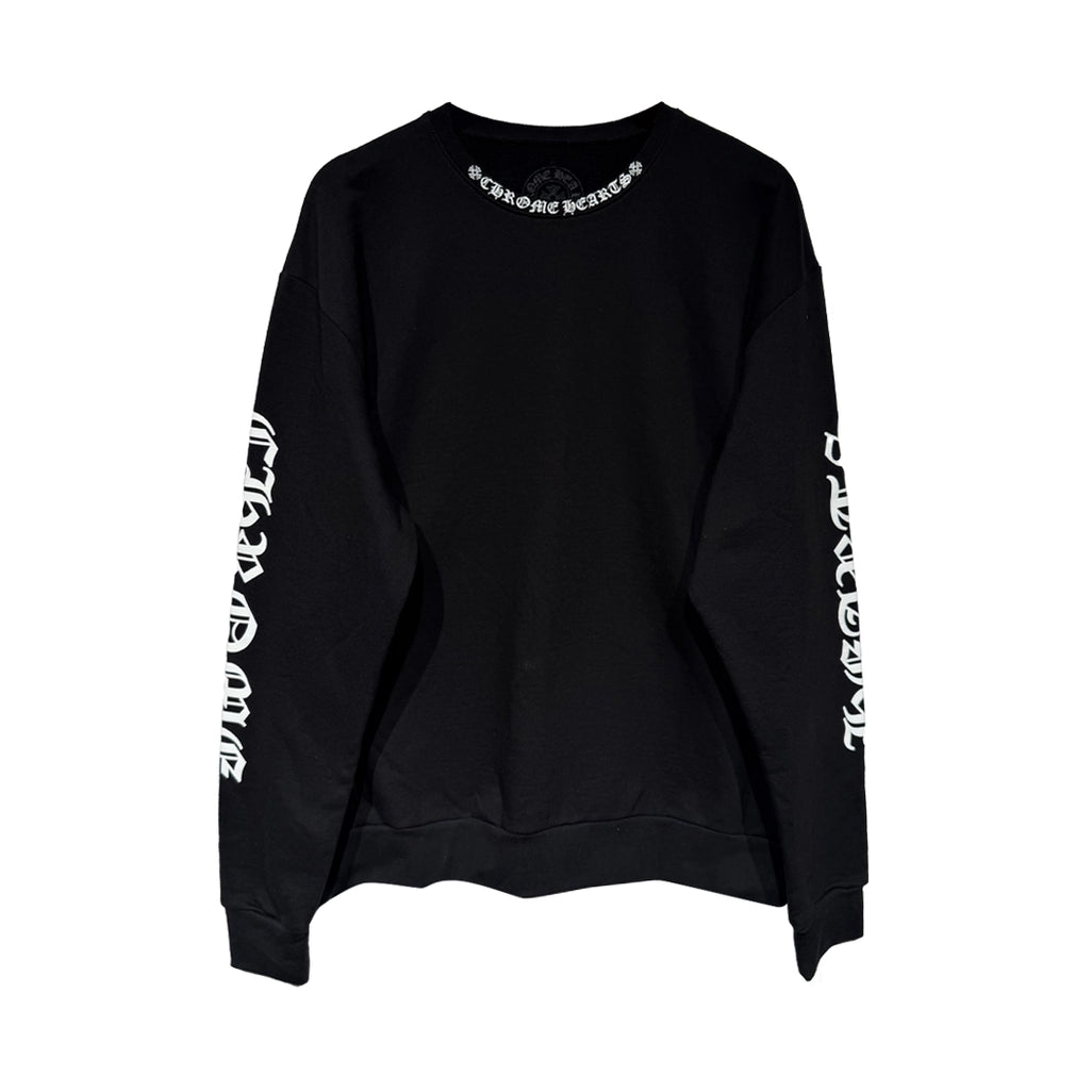 Chrome Hearts Neck Logo Crewneck Sweatshirt