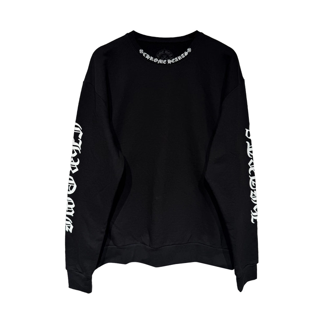 Chrome Hearts Neck Logo Crewneck Sweatshirt