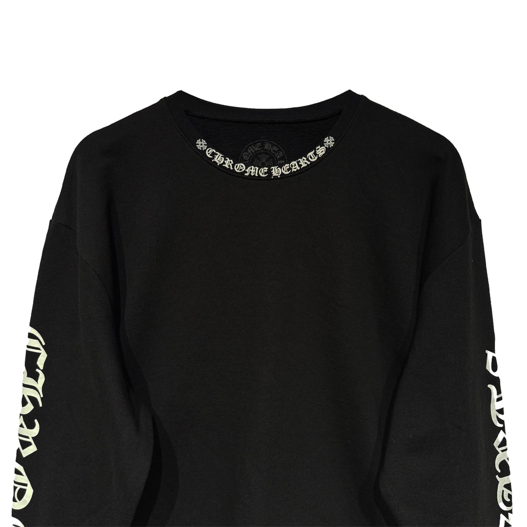 Chrome Hearts Neck Logo Crewneck Sweatshirt
