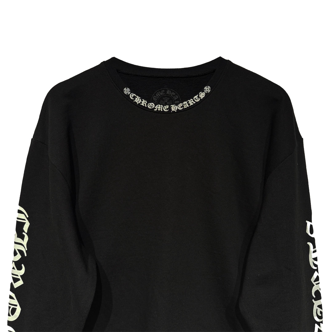 Chrome Hearts Neck Logo Crewneck Sweatshirt