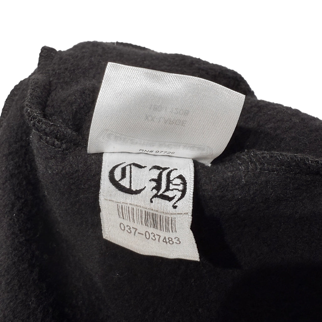 Chrome Hearts Scroll logo Hoodie Black/White