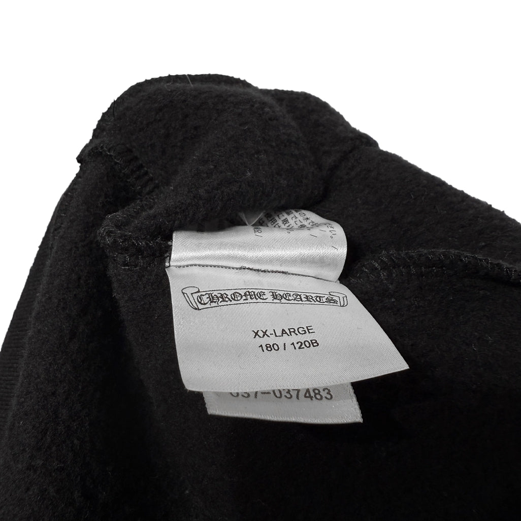 Chrome Hearts Scroll logo Hoodie Black/White