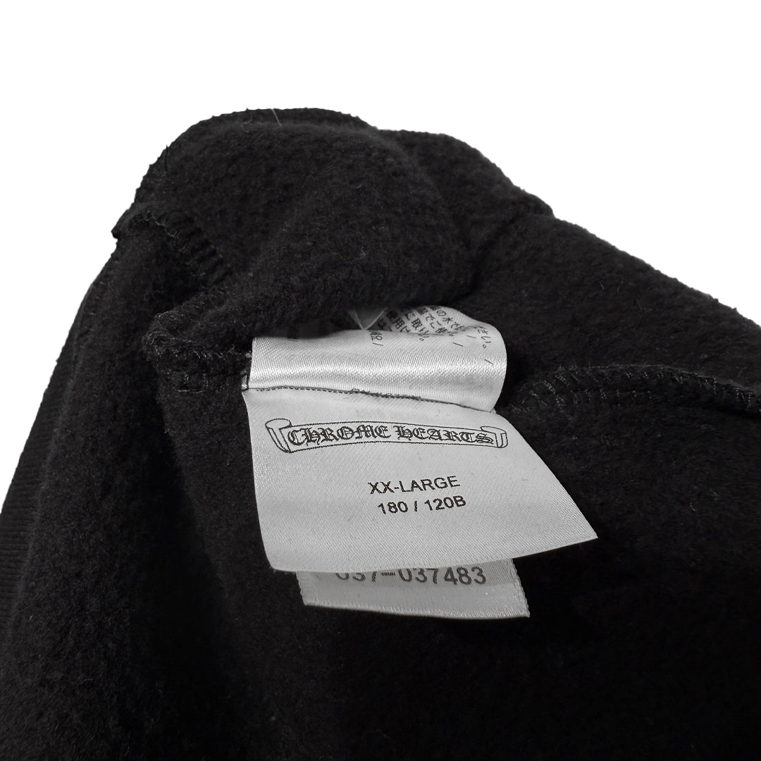 Chrome Hearts Scroll logo Hoodie Black/White