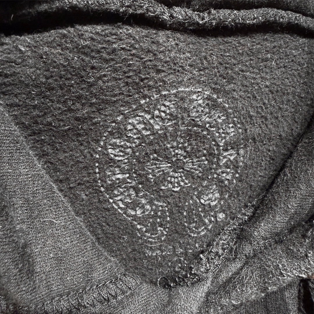 Chrome Hearts Floral Horseshoe Black Hoodie