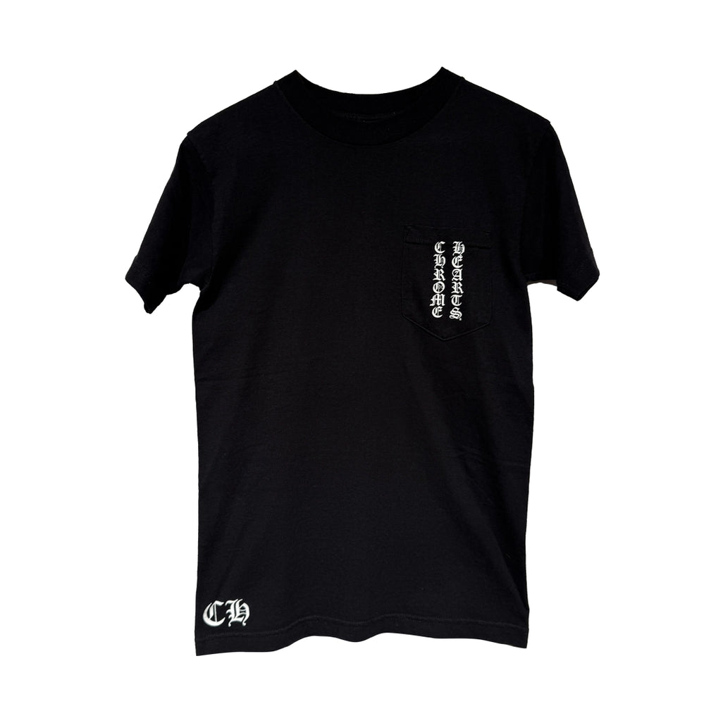 Chrome Hearts Triple Cross Pocket Black T-Shirt