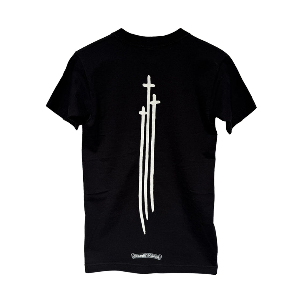 Chrome Hearts Triple Cross Pocket Black T-Shirt