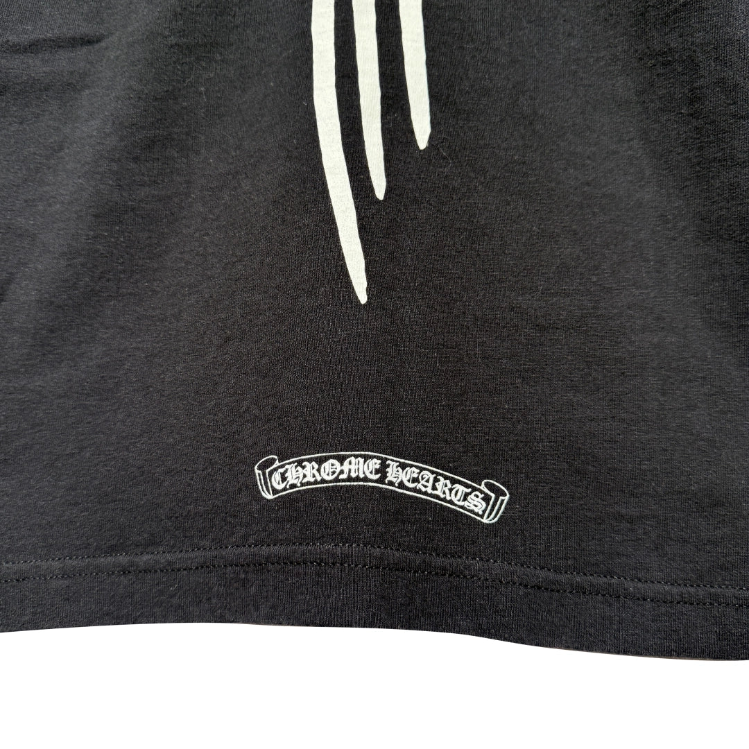 Chrome Hearts Triple Cross Pocket Black T-Shirt