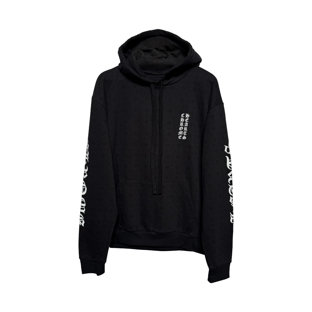 Chrome Hearts Plus Cross Allover Print Horseshoe Logo Hoodie