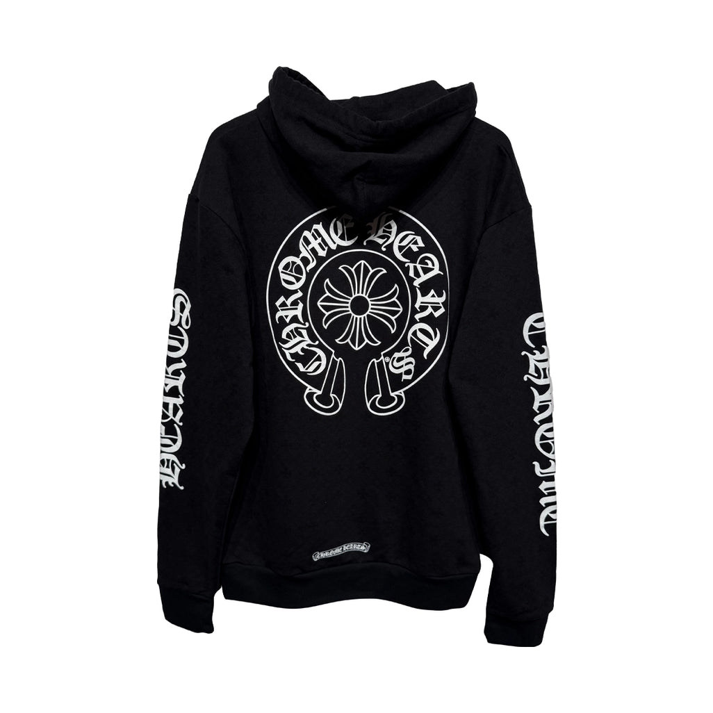Chrome Hearts Plus Cross Allover Print Horseshoe Logo Hoodie