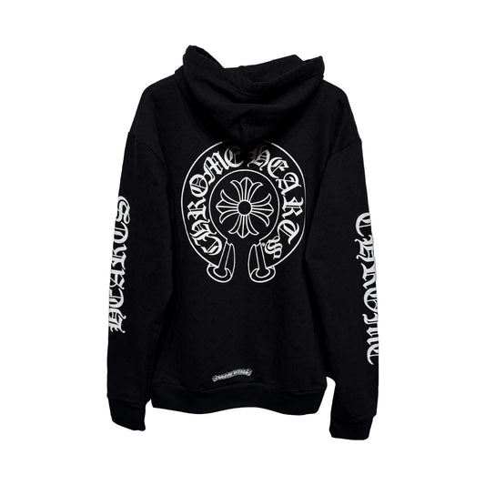Chrome Hearts Plus Cross Allover Print Horseshoe Logo Hoodie