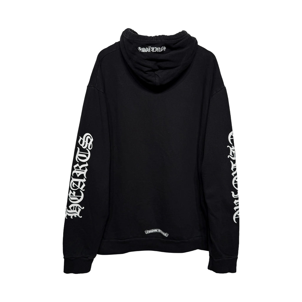 Chrome Hearts Vertical Logo Hoodie Black/White