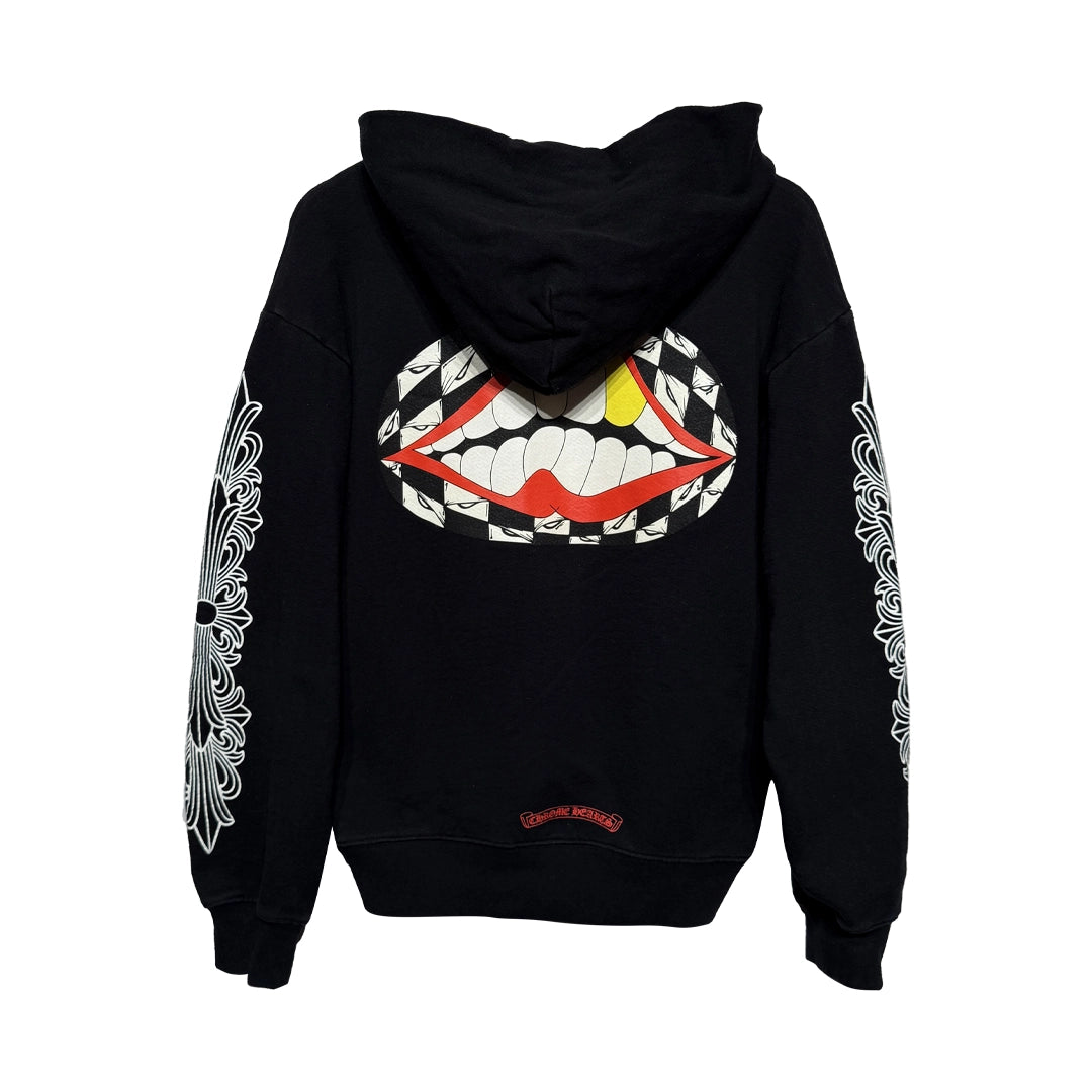 Chrome Hearts Matty Boy Chomper Floral Hoodie Black