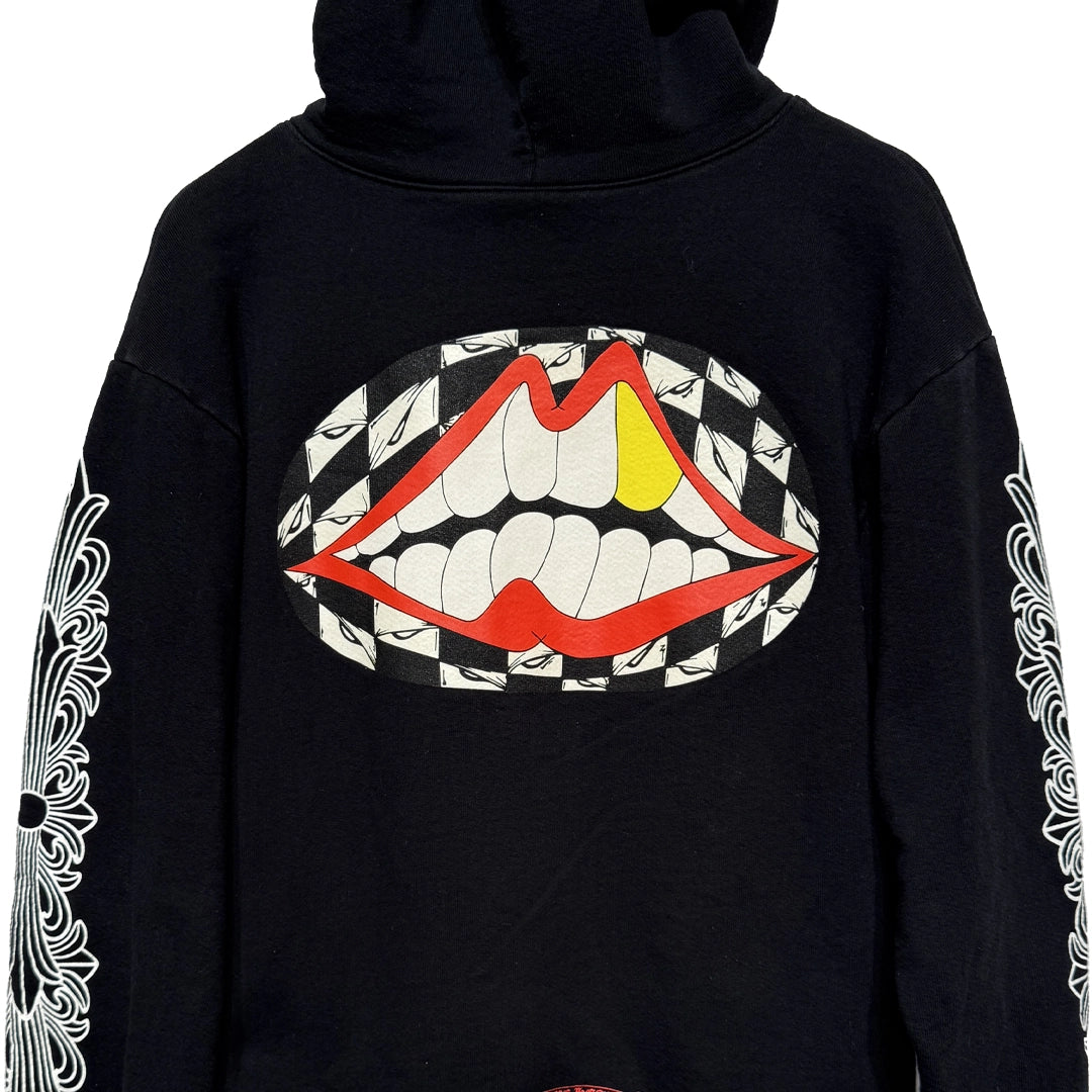 Chrome Hearts Matty Boy Chomper Floral Hoodie Black